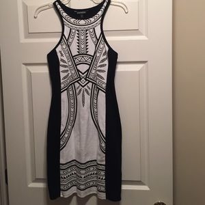 Tribal Y2K bodycon dress